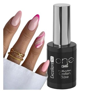 Baza Hybrydowa Baza Do Paznokci Excellent PRO One Coat Grafen Base 11g