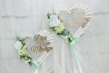 Сердца Домик жениха и невесты НАБОР 2шт цвета