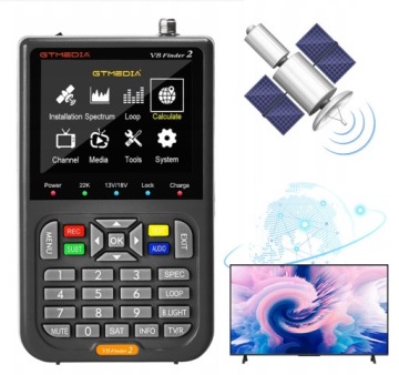 Vysoká Kvalita Gtmedia V8 LCD Měřič Pro Satelit DVB-S2X S2 Finder