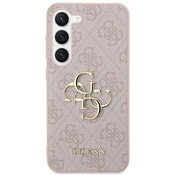 Plecki Guess do Samsung Galaxy S24 Plus 4G Big Metal Logo różowy