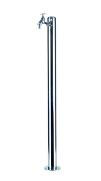 KRAN OGRODOWY HYDRANT 100 CM INOX PRZYŁĄCZE DOLNE