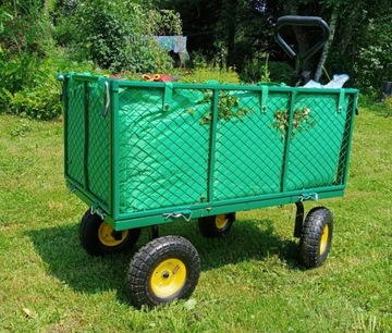 БОЛЬШАЯ ПЕРЕНОСНАЯ САДОВАЯ ТЕЛЕЖКА, РАСШИРЯЕМЫЙ ПРИЦЕП 220Л 500КГ ПРЕМИУМ