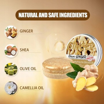 Натуральное органическое мыло-шампунь с имбирем