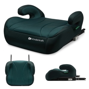 Kinderkraft i-Boost fotelik, podkładka samochodowa ISOFIX 15-36 kg Zielony