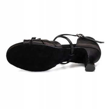 РЕГУЛИРУЕМЫЕ ТАНЦЕВАЛЬНЫЕ ТУФЛИ, ЧЕРНЫЕ, 7,5 см