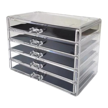 Clear acrylic makeup organizer