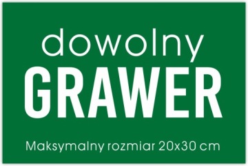 Гравированная табличка GRAWER с любым текстом