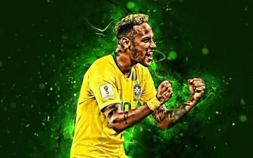NEYMAR Naklejka na ścianę - plakat 50 cm K230