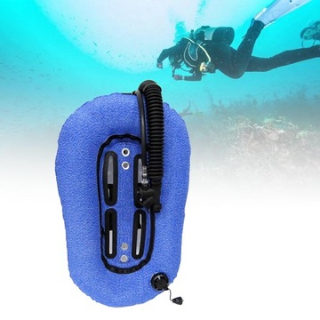 Дайвинг Donut Wing Одиночный бак Профессиональный бак для дайвинга Синий