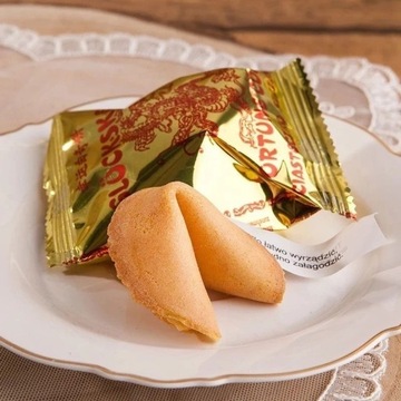 Печенье с предсказаниями на крещение и годовалого мишку и шарики синие 12 шт.