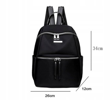 Черный водонепроницаемый рюкзак для рабочей школы. Вместительный.