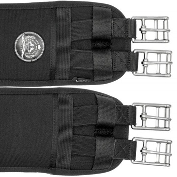 Подпруга универсальная для верховой езды START MemoryFoam черная 145см