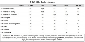 Футболка с длинными рукавами и ультрафиолетовым рашгардом SEAC T-SUN для детей 11-12 лет