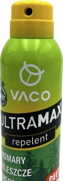 Спрей от комаров защищает от клещей ULTRAMAX 30% DEET Vaco