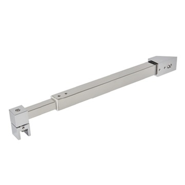 Stabilizator kwadratowy regulowany ściana-szkło 45