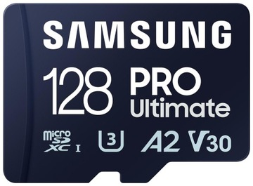 Samsung Ultimate microSDXC 128GB UHS-I U3 [Zapis 130MB/s Odczyt 200MB/s]
