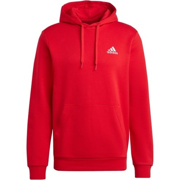 XL Bluza męska adidas Essentials Fleece Hoodie czerwona H47018 XL