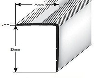 Самоклеящийся противоскользящий лестничный профиль ПВХ 61см