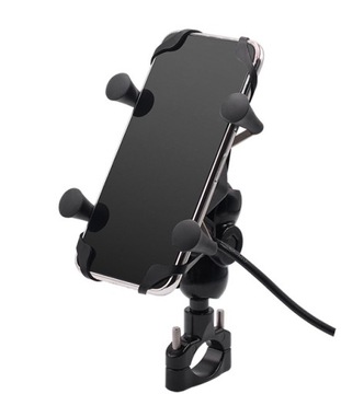 MOTOCYKL UCHWYT NA TELEFON GPS USB 2A 3,5-6,5