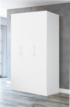 Szafa Kera 3D 118cm biały mat duża