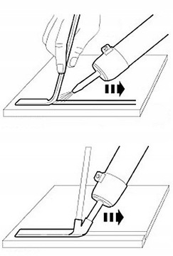 Spawarka do Plastiku HOTAIR WEP 8858-V 480°C 700W 1-120l/min +SPOIWA DYSZE
