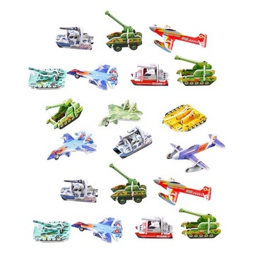 Kolorowe puzzle zajęcia edukacyjne Montessori zabawki pojazdy