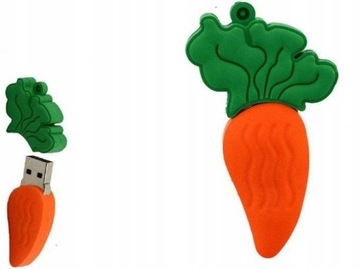 PENDRIVE USB SZYBKI FLASH DRIVE ULTRA PAMIĘĆ ZAWIESZKA PREZENT MARCHEW 64GB