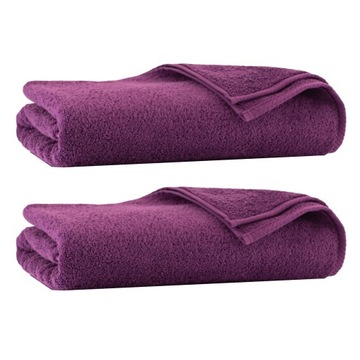 Komplet ręczników 50x100 70x140 Zwoltex kiwifiolet