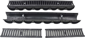 Линейный чугунный дренаж 125 каналов D100