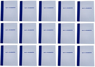 Segregator na akta osobowe do przechowywania akt File A4 30 mm ABCDE x 15