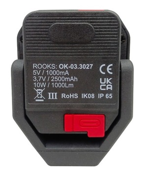 LAMPA ROBOCZA WARSZTATOWA RING LED 1000LM OBROTOWA ROOKS