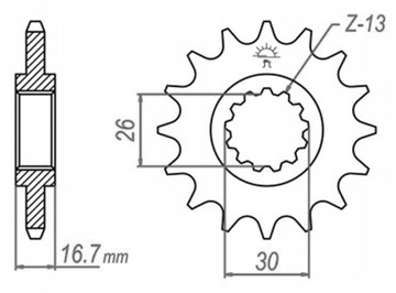 КОМПЛЕКТ ПРИВОДА DID HONDA XL 1000 V VARADERO ZVMX