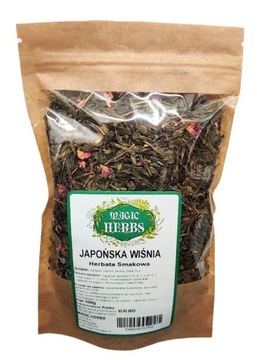 Herbata Sencha smakowa japońska wiśnia 100 g