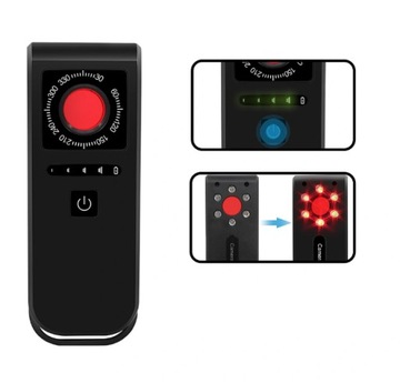 WYKRYWACZ LASEROWY MINI ROZMIAR DO UKRYTYCH KAMER OBIEKTYWÓW MOCNE IR LED