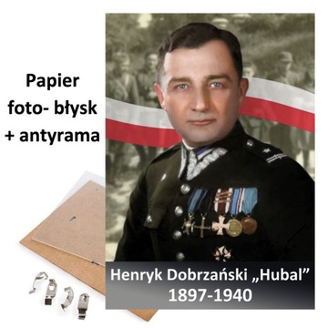 PORTRET ZDJĘCIE Gen. HENRYK DOBRZAŃSKI HUBAL A3