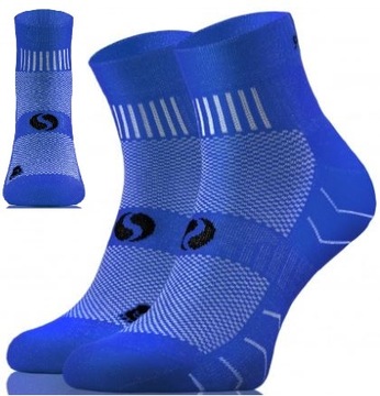 SKARPETY Sportowe Sesto Senso frotte niebies 35-38