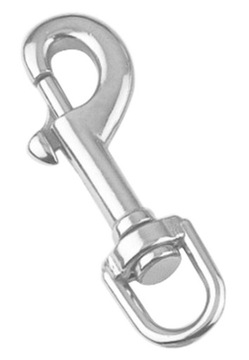 KARABIŃCZYK OBROTOWY 80 mm - NIERDZEWNY A4 INOX