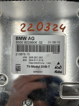 BMW 3 E90 E91 9229906 MODUL TV TUNER