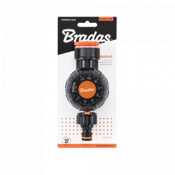 Механический таймер расхода воды Bradas Black Line