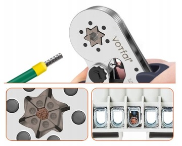 ОБЖИМНАЯ МАШИНА ДЛЯ КАБЕЛЕЙ, ШЕСТИГРАННАЯ, 6 УГЛОВАЯ