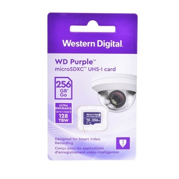 Карта памяти WD Purple microSDXC WDD0256G1P0C 256 ГБ, класс 10, класс U1