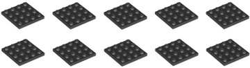 LEGO Płytka 4x4 Czarny 4243819 3031 - 10szt
