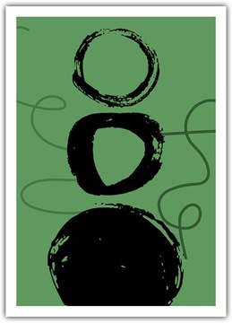Plakat Geometria Abstrakcja 50x70 grafika do ramy Poster