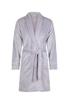 Флисовый халат с вышивкой мужской