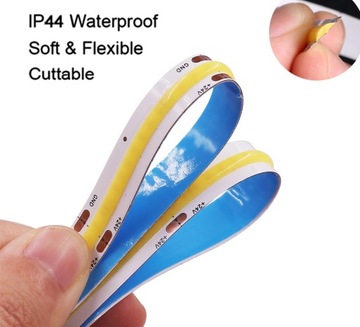 СВЕТОДИОДНАЯ ЛЕНТА COB 12В 12Вт/м ip44 НЕОН НЕЙТРАЛЬНАЯ 1м ЛИНИЯ