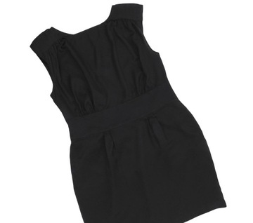 M&S czarna elegancka sukienka bez rękawów pencil 42/44