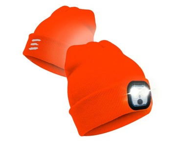 НЕОНОВАЯ ШАПКА ДЛЯ ГОЛОВЫ И УШЕЙ ЗИМНЯЯ ТЕПЛАЯ СВЕТОДИОДНАЯ ЛАМПА