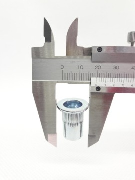 ГАЙКА СТАЛЬНАЯ ЗАКЛЕПКА M10 С НАКАТКОЙ - 100 ШТ.