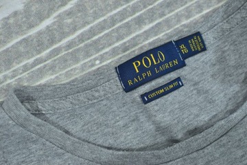 RALPH LAUREN Custom Slim Fit Koszulka Szara / XL