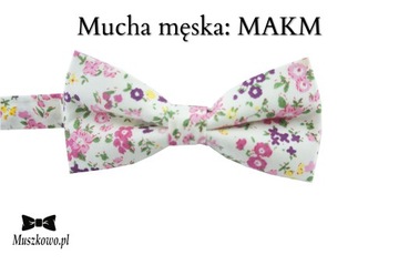 Szelki i mucha męskie WZORY DO WYBORU! PUDROWY RÓŻOWE